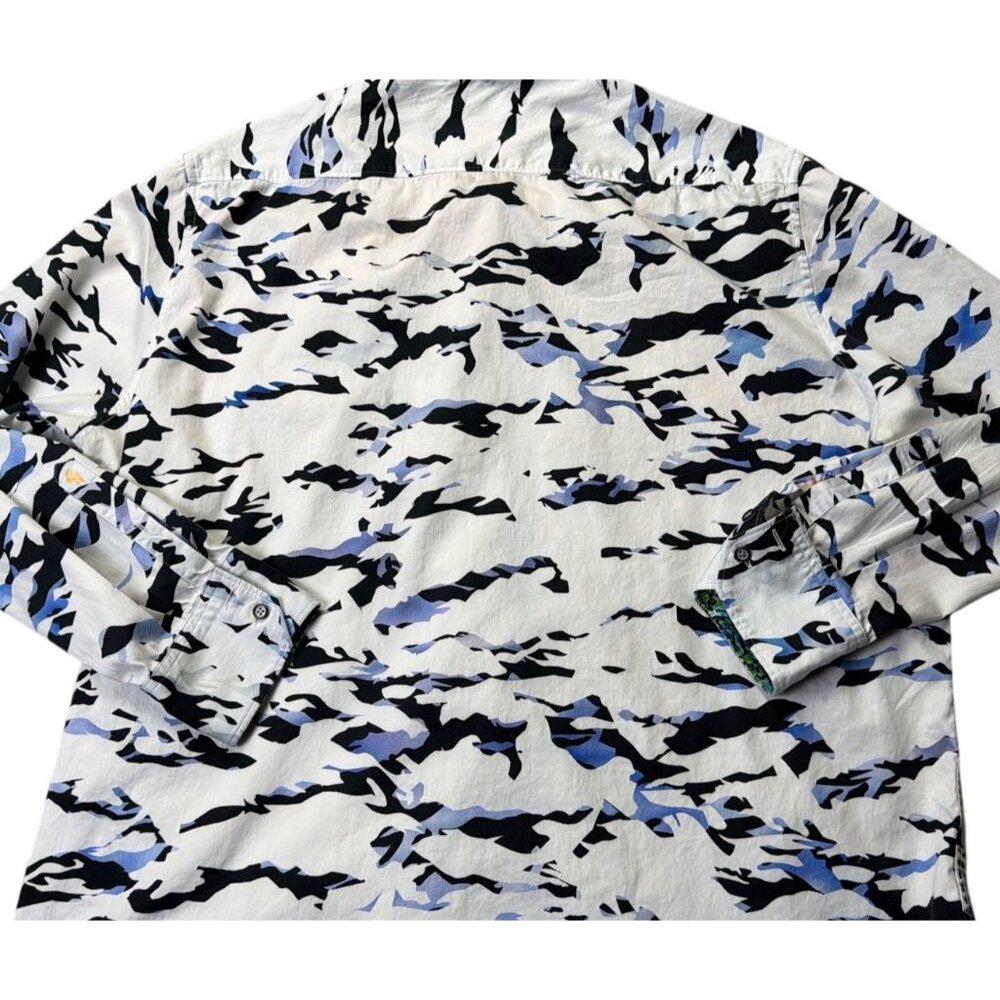 Robert Graham Mens Long Sleeve Button-Up Shirt 2XL Multicolor Abstract Pattern - Picture 5 of 9